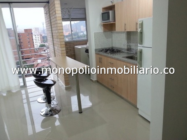 Apartaestudio Amoblado para alquilar en Medellin Laureles COD 1202