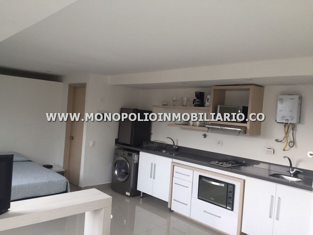 APARTAESTUDIO AMOBLADO EN ARRIENDO - SECTOR EL TESORO COD: 8914