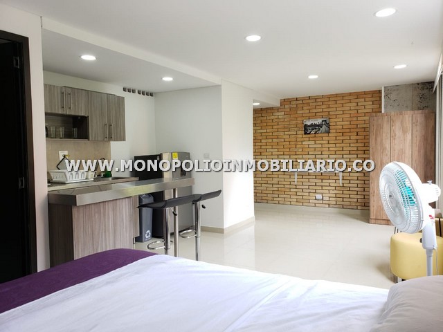 APARTAESTUDIO AMOBLADO EN ARRIENDO - SECTOR EL TESORO COD: 8079