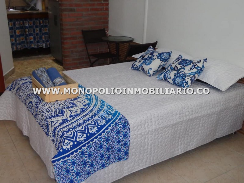 CÓMODO APARTAESTUDIO AMOBLADO EN ARRIENDO - SECTOR SANTA FE COD: 22449
