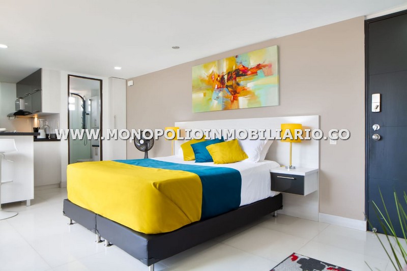 APARTAMENTO AMOBLADO EN MEDELLIN SECTOR  POBLADO COD.5453