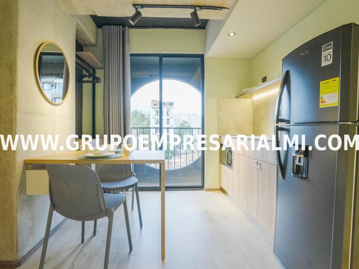 APARTAESTUDIO AMOBLADO EN ARRIENDO - SECTOR LOS ALPES COD: 33216