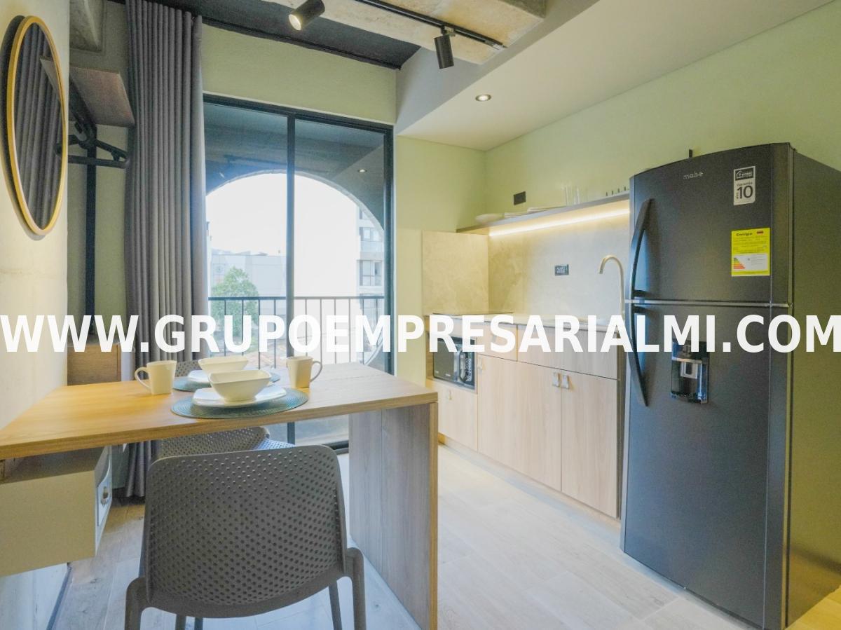 APARTAESTUDIO AMOBLADO EN ARRIENDO - SECTOR LOS ALPES COD: 33218