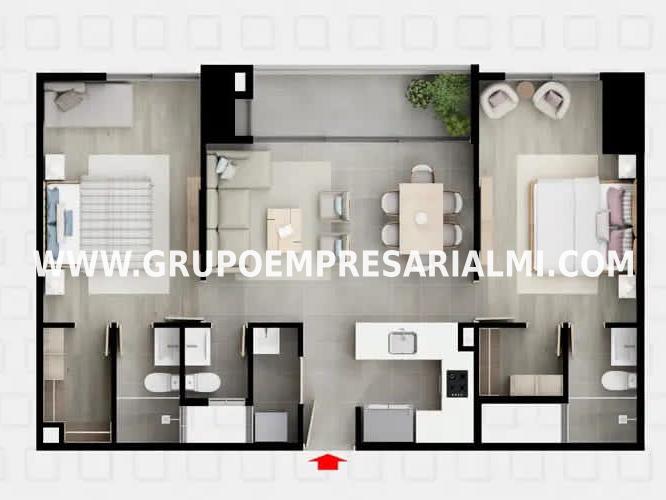 HERMOSO APARTAMENTO EN VENTA - SECTOR CIUDAD DEL RÍO COD: 34080